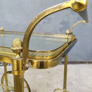 Golden brass cart