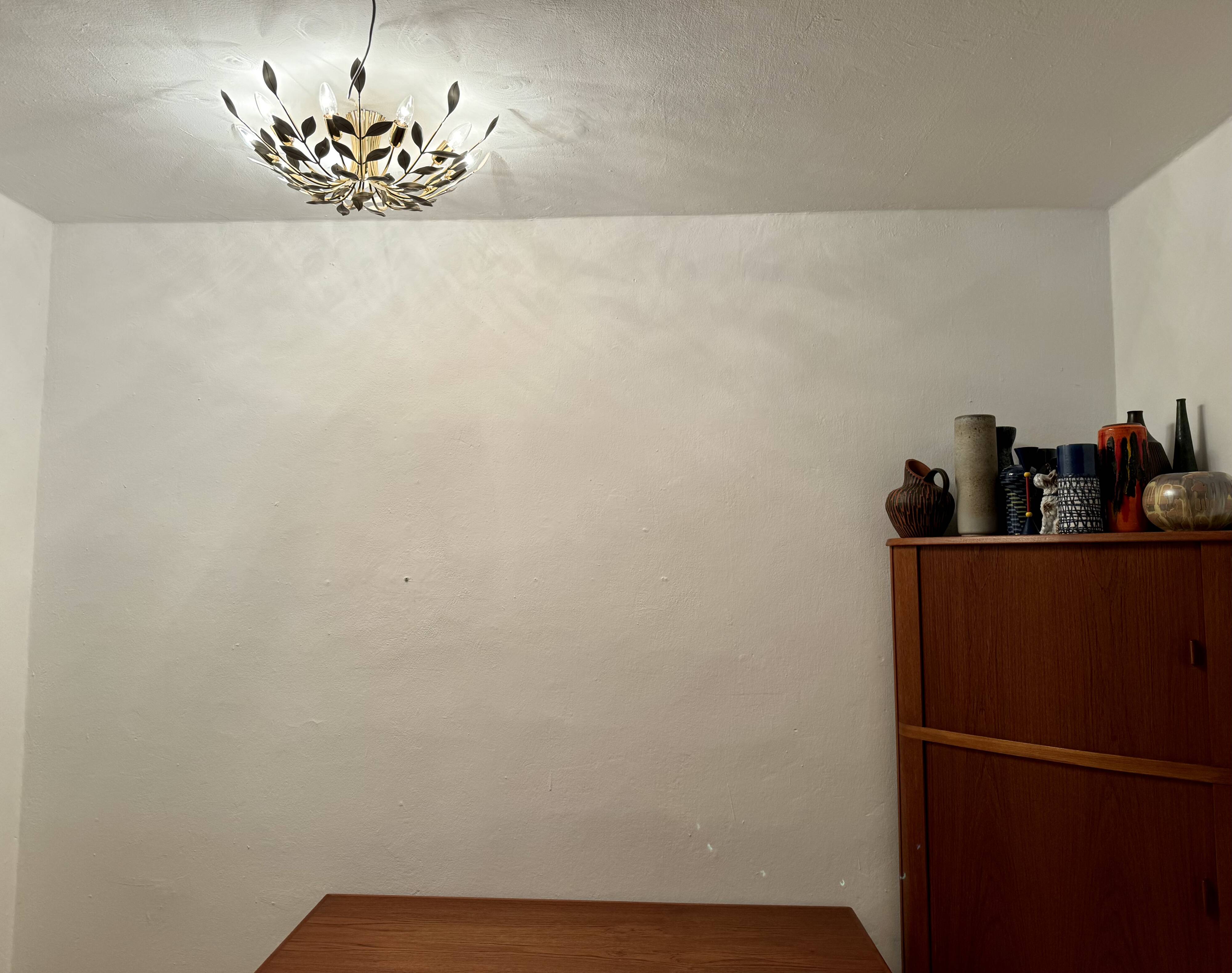 Flush Chandelier by Vereinigte Werkstätten München