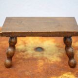 Wooden stool, small beaded foot stool, plant holder