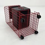 Office furniture on wheels with metal drawers, 1980s