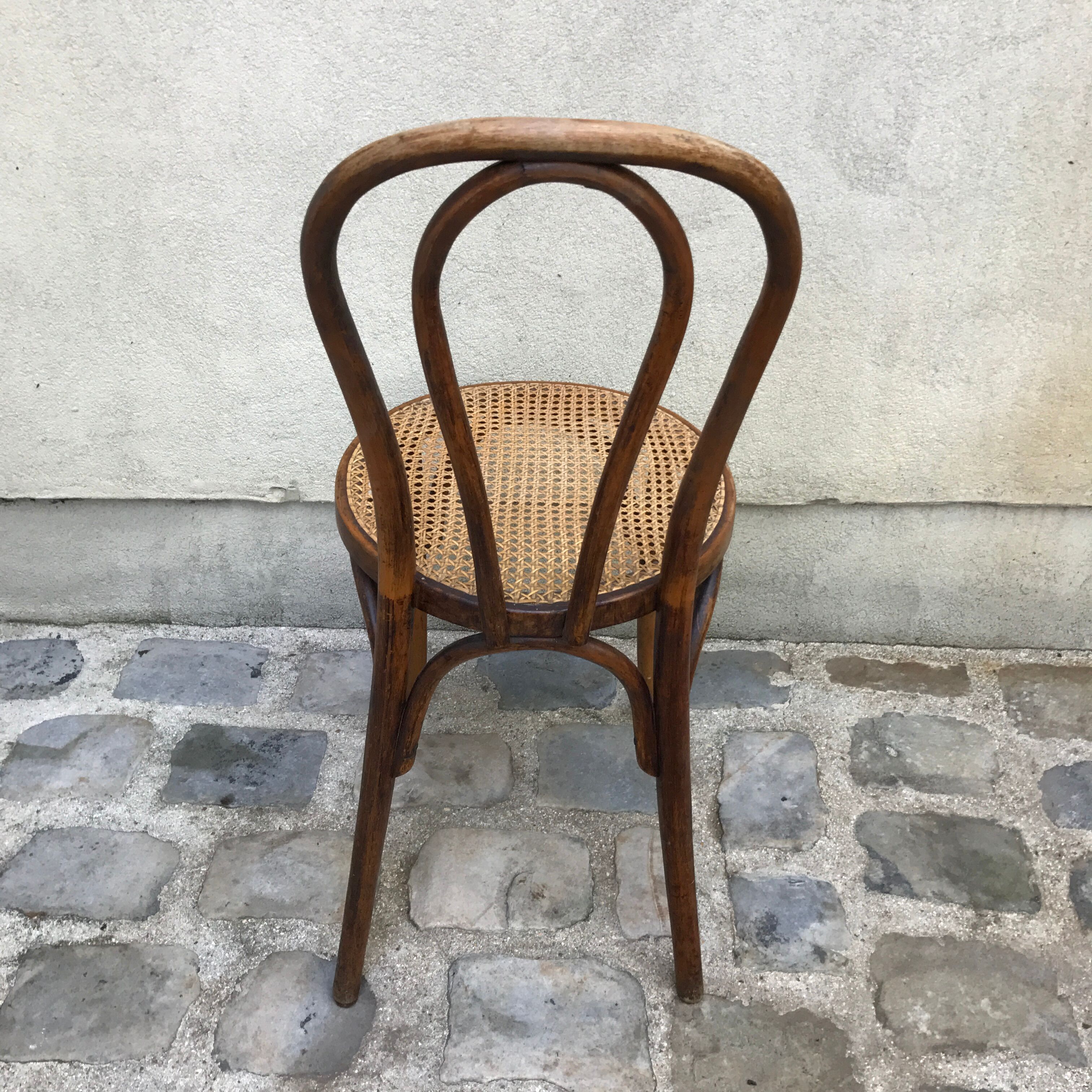 Lot de 4 chaises bistrot dépareillées
