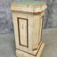 Antique church column on wooden base 135 cm high