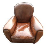 Fauteuil club en cuir