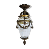 Lantern suspension of gilded bronze vestibule of the period of the XX th century