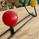 Wall coat rack with vintage balls