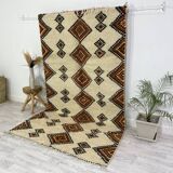 Handmade wool berber rug 275 x 165 cm
