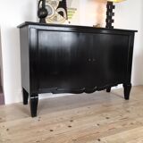 2-door buffet by André Arbus circa 1940 in black tinted accajou