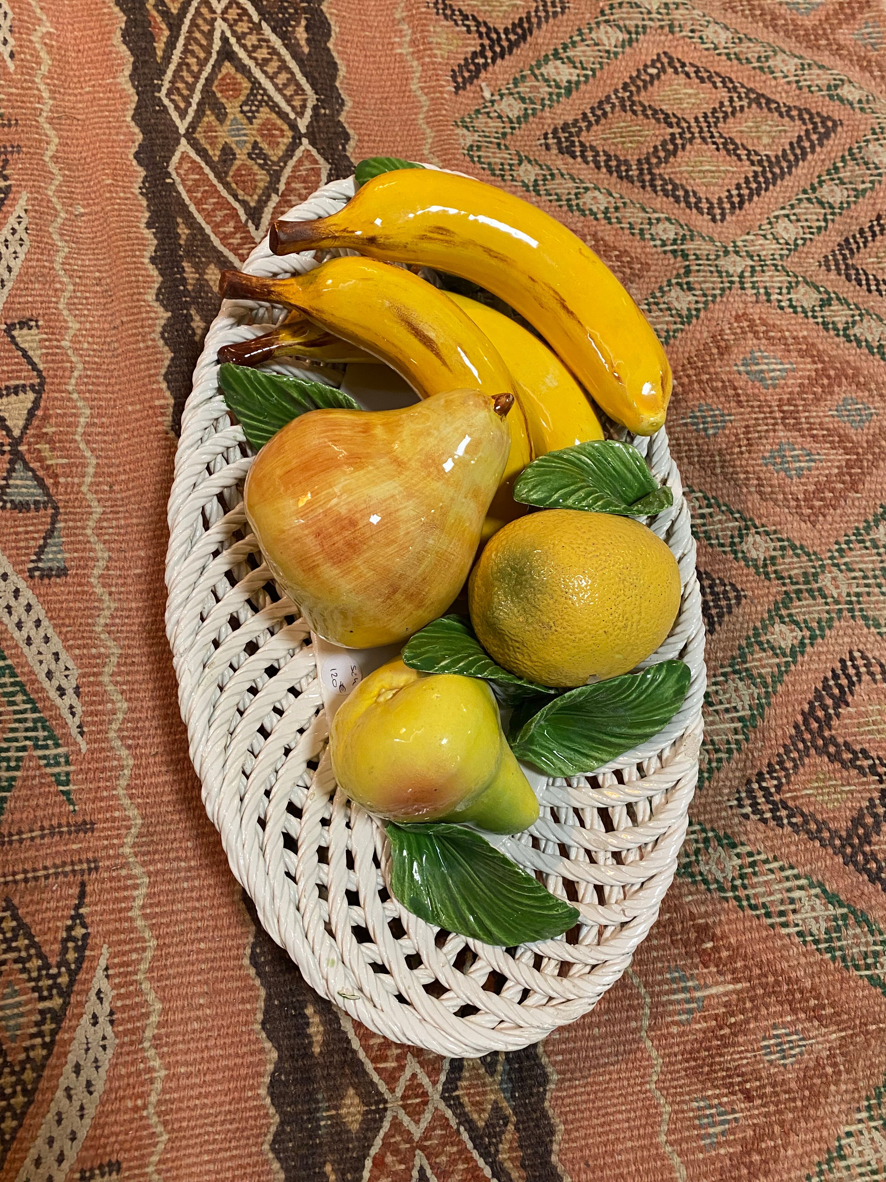 Trompe l'oeil en barbotine 1950