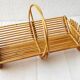60's rattan fruit basket