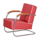Red Mucke Melder armchair - 1930s Czechia