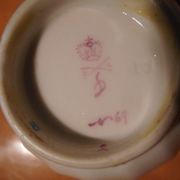 English porcelain cup service ROYAL CROWN DERBY 19th century