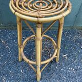 Vintage rattan bar stool