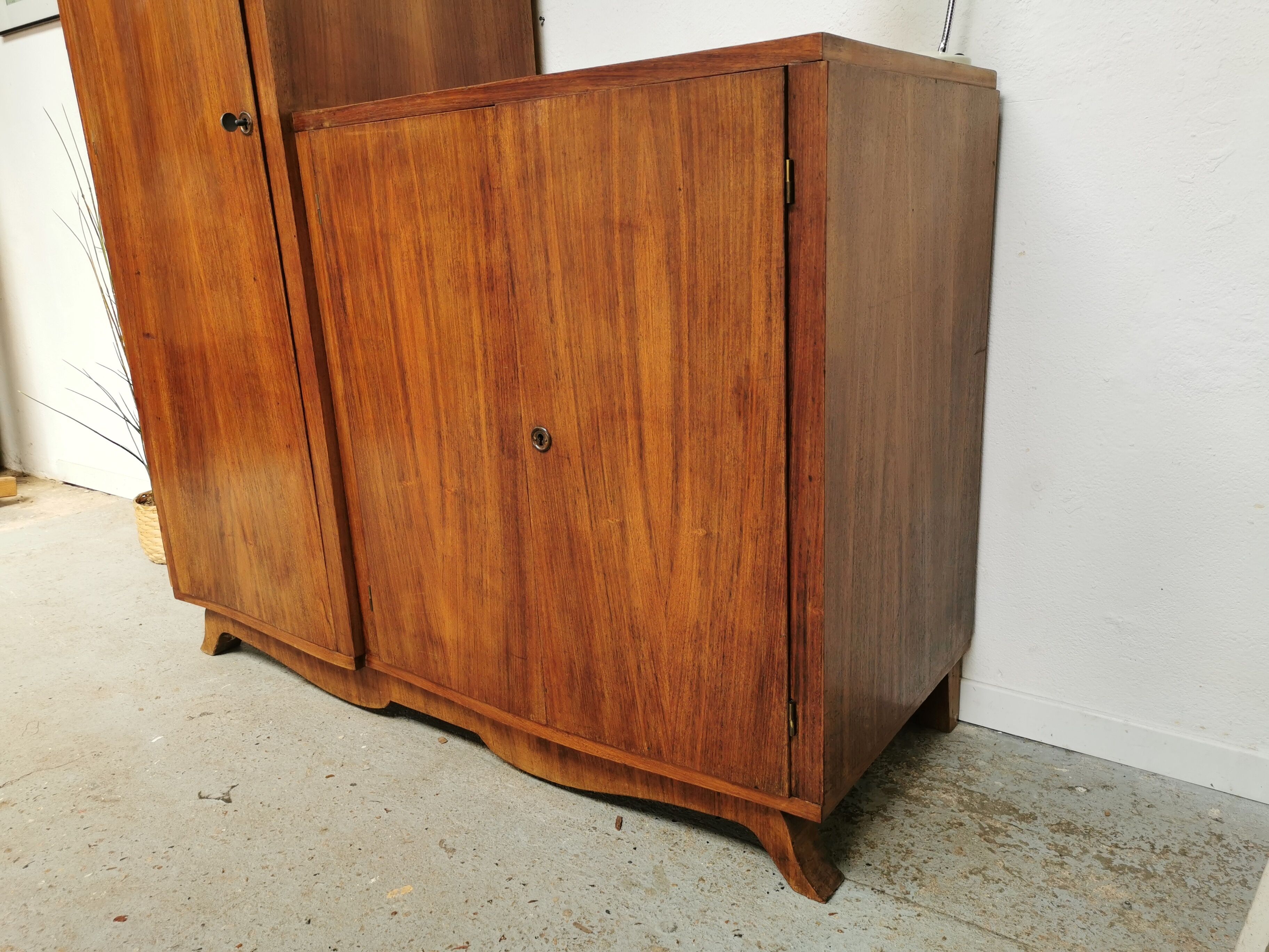 Vintage asymmetrical wardrobe