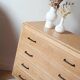 Commode vintage chêne et pieds compas rénovée