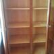 Large vintage wardrobe from the 50s/60s in wood with a mirror.