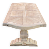 Renovated extendable monastery dining table in solid oak 220-300cm