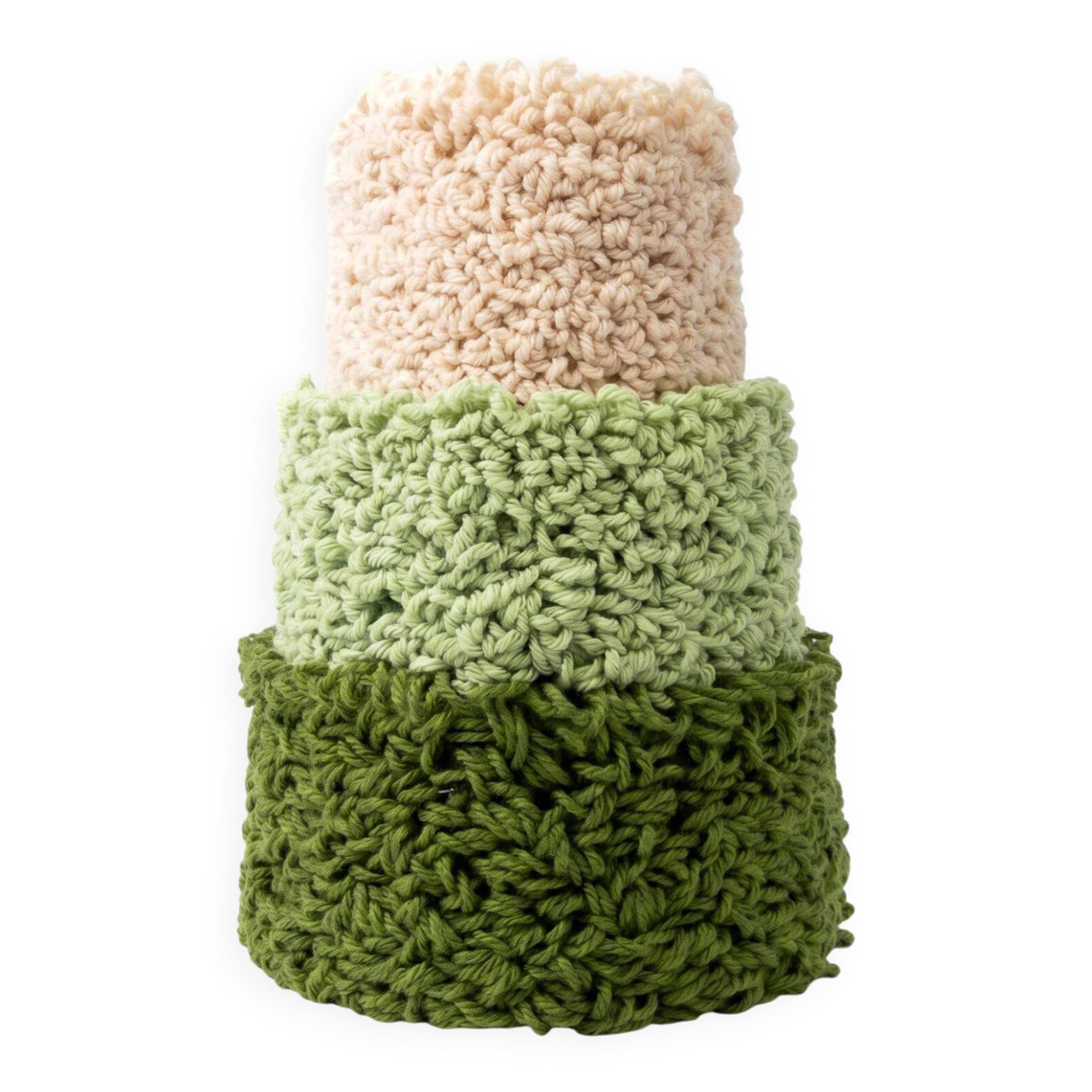 Grand Vase Dégradé Vert