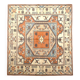 Salmon & Cream Square Persian Rug, 194x212Cm
