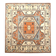 Salmon & Cream Square Persian Rug, 194x212Cm