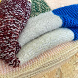 Plaid patchwork en laine