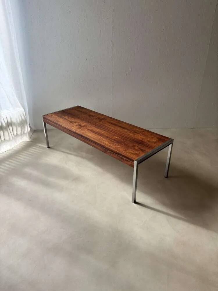 Vintage Dutch Design coffee table by Topform, rosewood, 1960s.