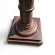 Pair of old fluted wooden pedestals