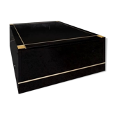 End design table black lacquer and talossel