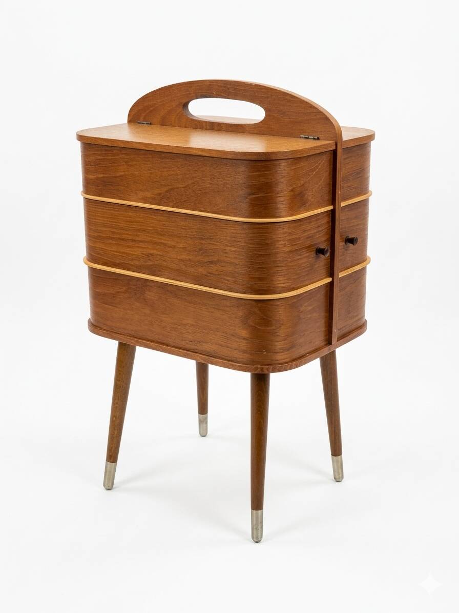 Scandinavian Teak Worker, Danish Design, 1960s