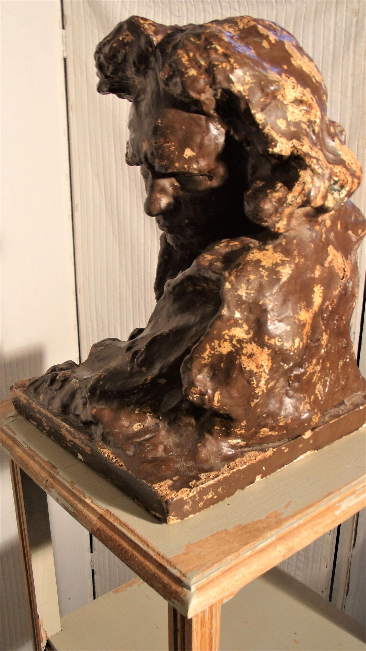 Beethoven's head in platter