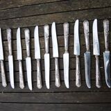12 old Orbrille stainless steel table knives