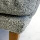 Monumental grey wingback armchair from mid-century Austria by Oswald Haerdtl.