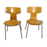 Paire de chaises modèle 3103 de Arne Jacobsen