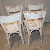 Lot of four bistro chairs