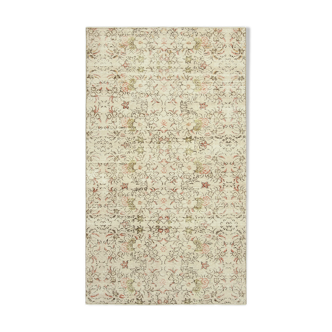 Tapis beige fait à la main 159 cm x 273 cm