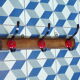 Vintage coat rack 3 hooks