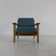 Complete danish design oakwood Hans Wegner lounge set