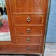 Art Deco period wardrobe in mahogany and marquetry around 1920-1925