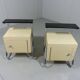 Set of 2 tubular bedside tables from the 50s