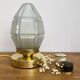Lamp to lay vintage globe art deco in frosted glass
