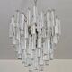 Mid-Century Modern Triedri Crystal Chandelier by Paolo Venini