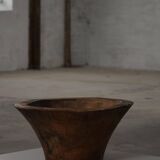 Large hand-carved African wooden bowl, mid-20th century.