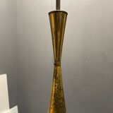 Vintage Bronze & Glass Light Pendant Light, 1950s