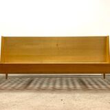 Interier Prahà Ash Sofa Bed Renovation Possible, Vintage Czech 1960s