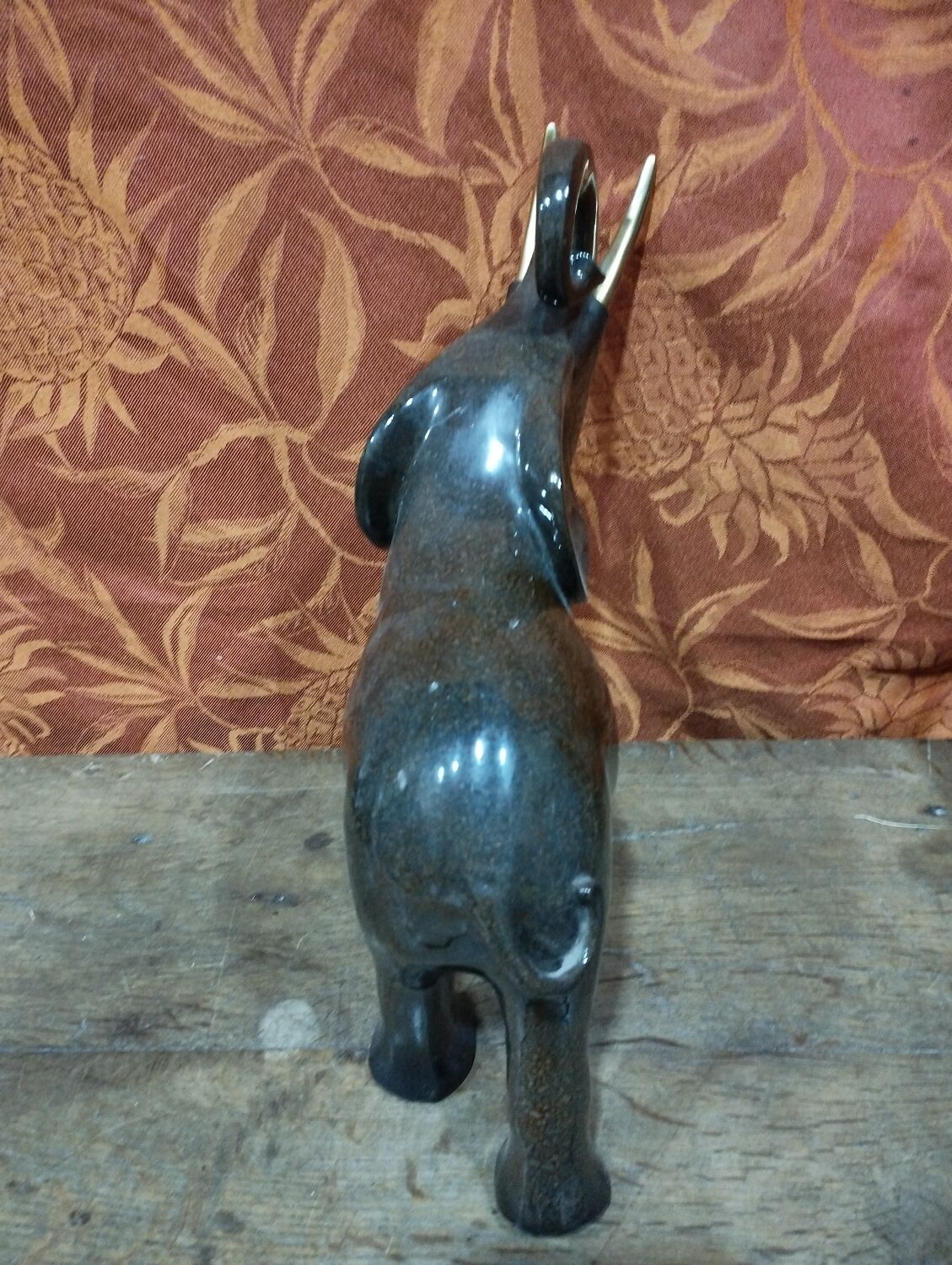 Art Deco ceramic elephant statue