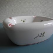 large ceramic vintage decorative French ashtray