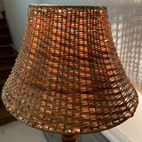 Vintage oak floor lamp