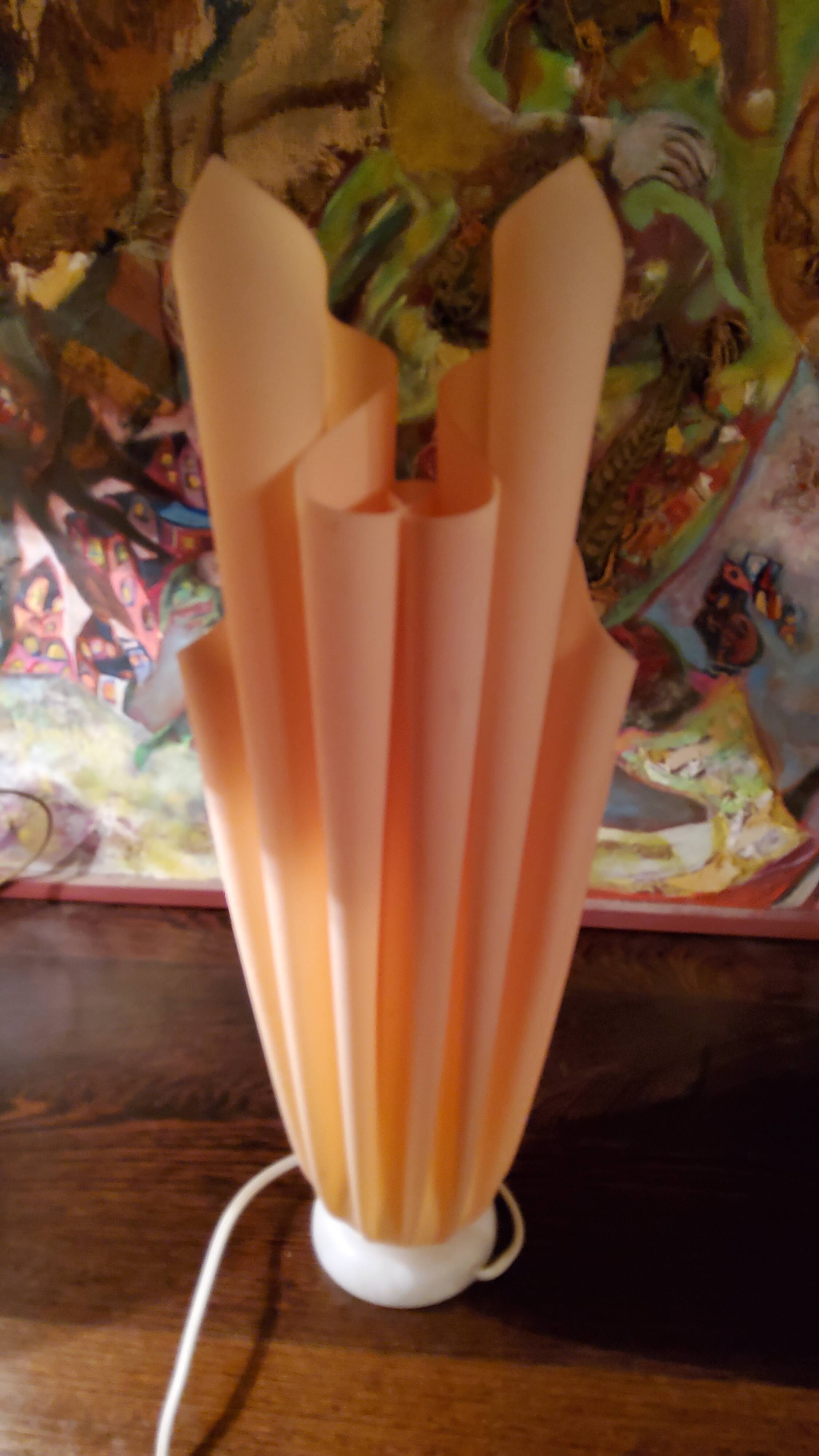 Athena lamp by Georgia Jacob marble and resin 53cm