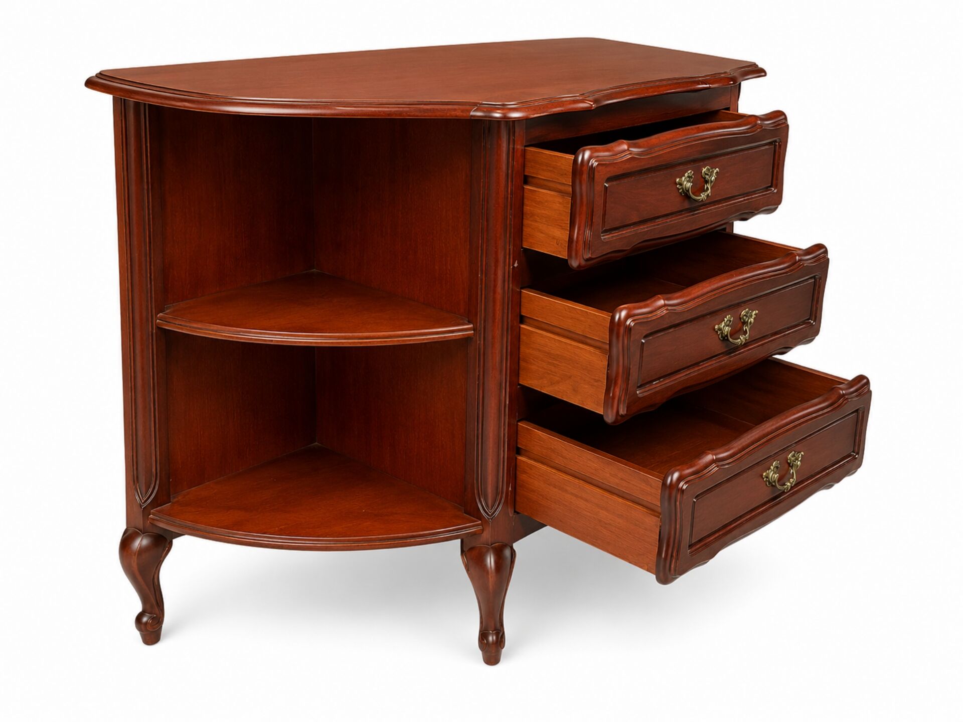 Low furniture in solid cherry wood