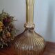 Italian vase in pressed amber glass