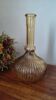 Italian vase in pressed amber glass